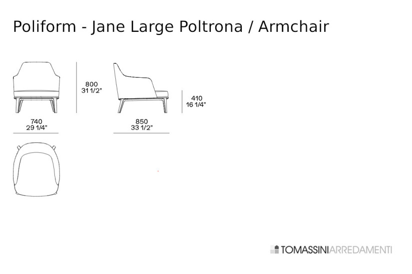 Poltrona Jane Large Poliform - 4