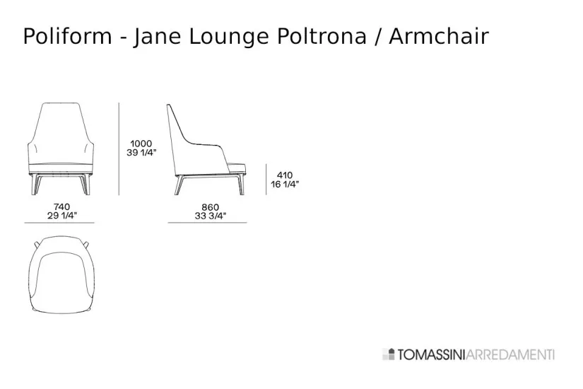 Poltrona Jane Lounge Poliform - 5