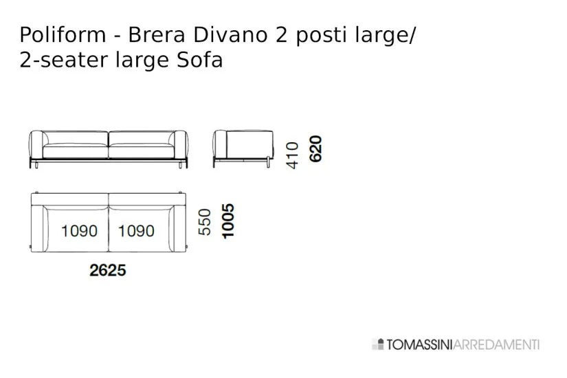 Canapé Brera Poliform - 10