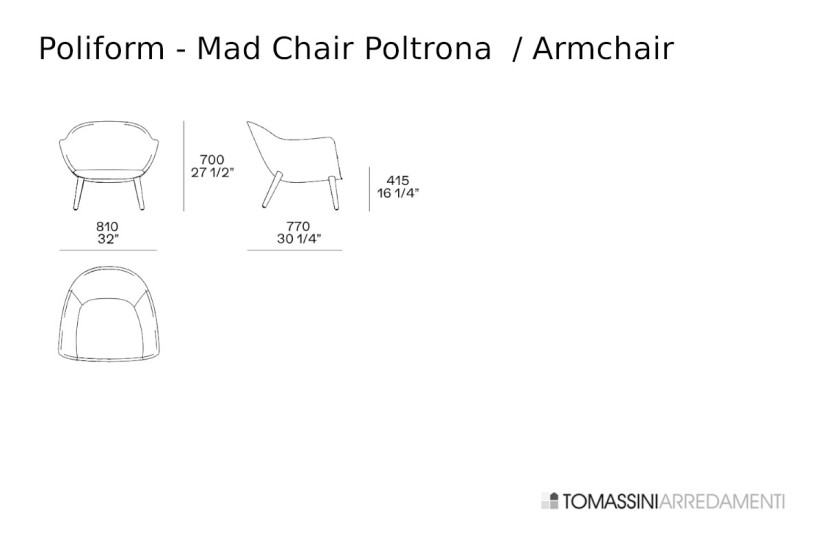 Fauteuil Mad Chair Poliform - 8