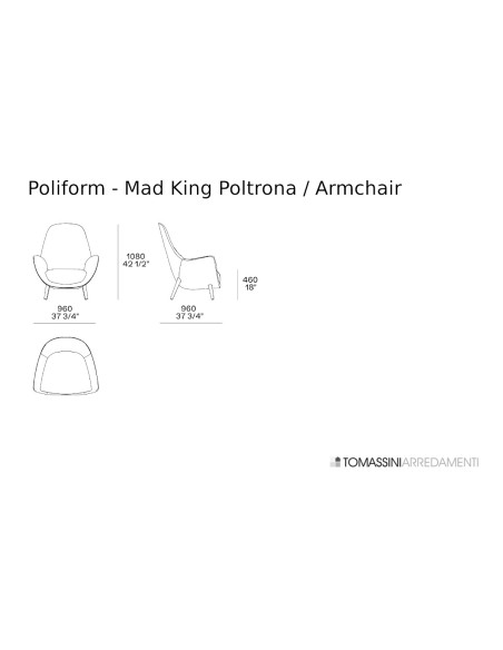 Poltrona Mad King Poliform - 7