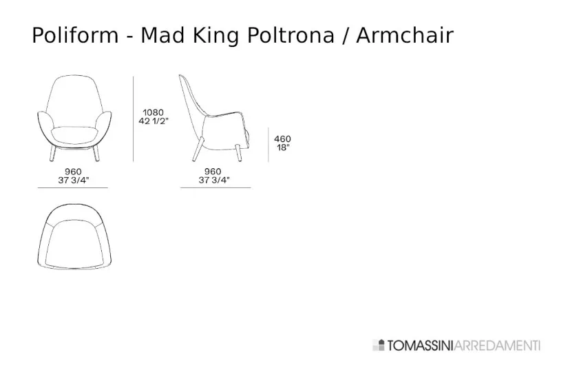 Poltrona Mad King Poliform - 7