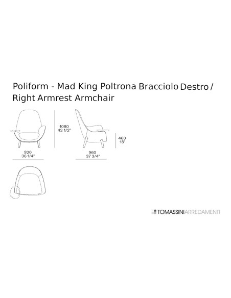 Mad King Armchair Poliform - 9