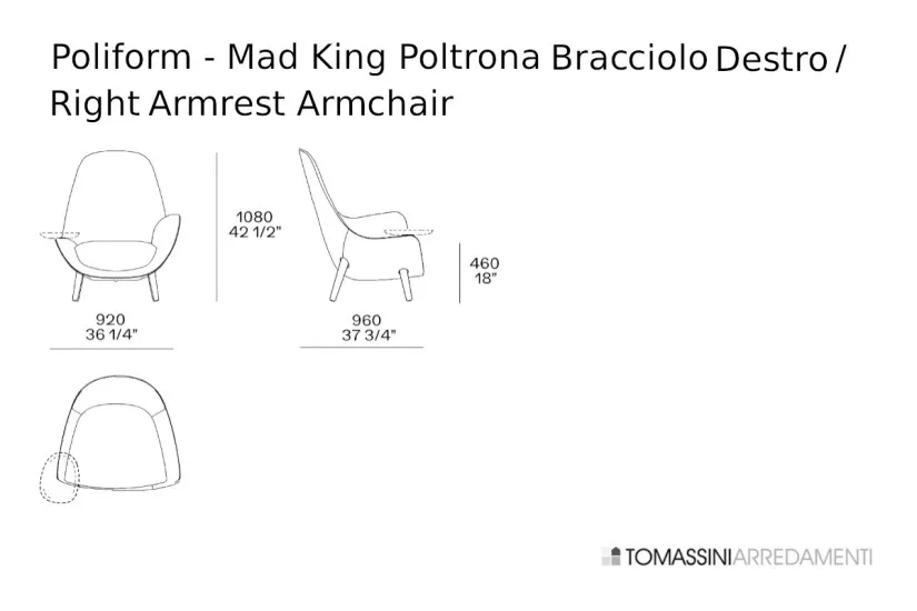 Mad King Armchair Poliform - 9