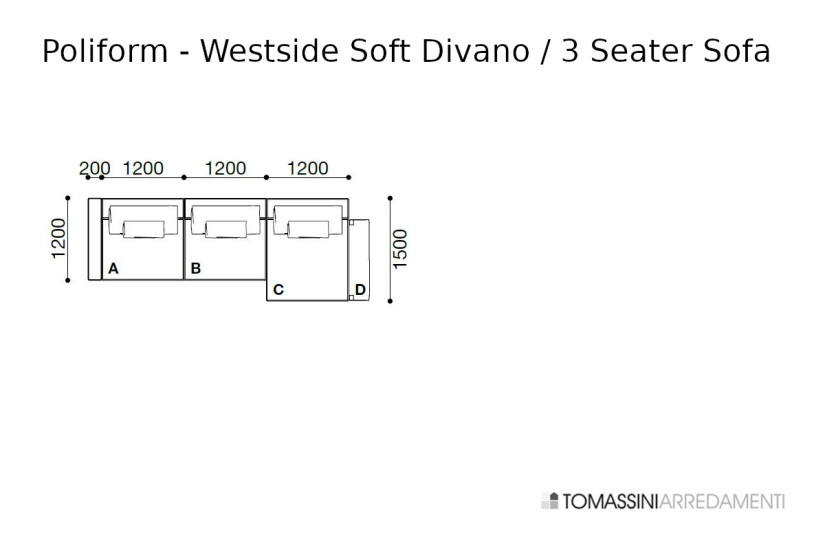Divano Westside Soft - Poliform | Prezzi e Catalogo Online