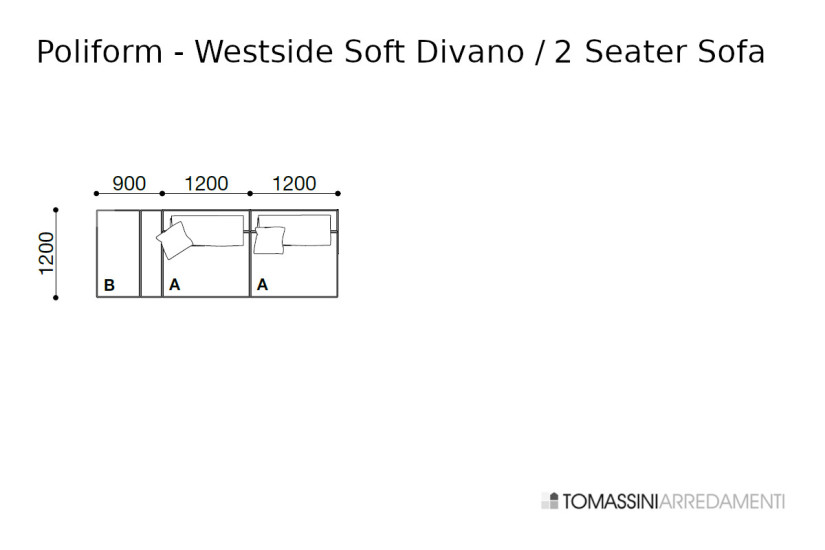 Divano Westside Soft - Poliform | Prezzi e Catalogo Online