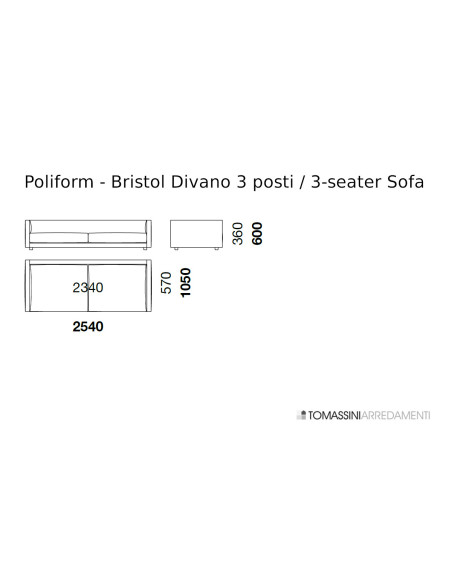 Canapé Bristol Poliform - 9