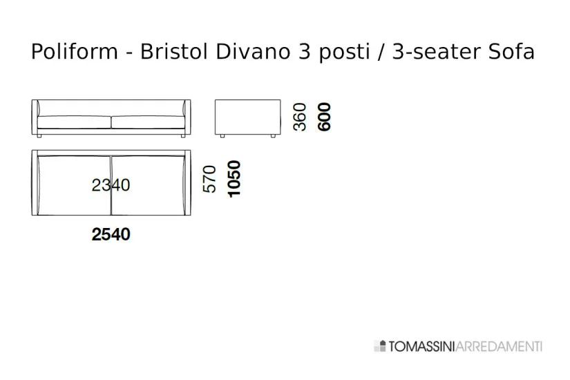 Canapé Bristol Poliform - 9