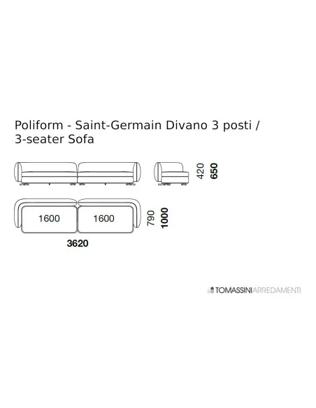 Saint-Germain Sofa Poliform - 10