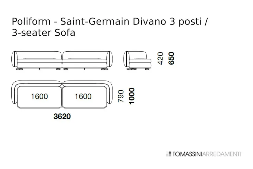 Saint-Germain Sofa Poliform - 10
