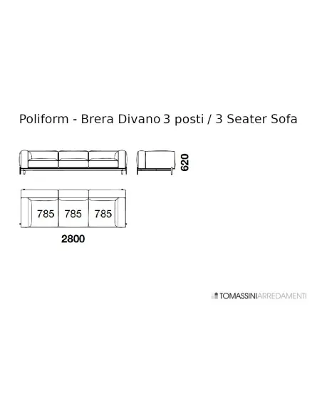 Divano Brera - Poliform | Prezzi e Catalogo Online