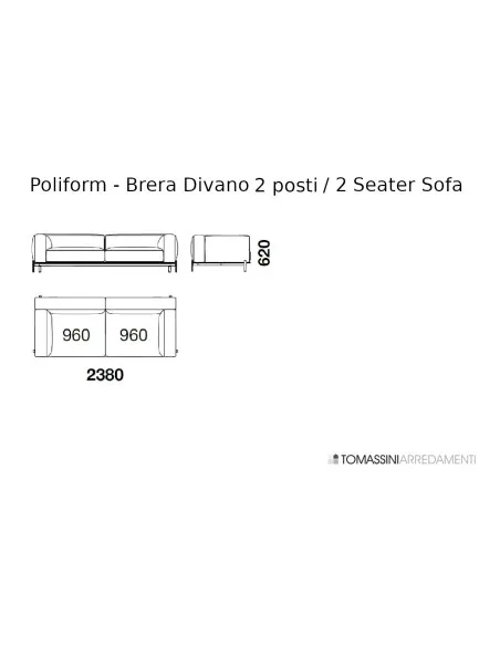 Divano Brera - Poliform | Prezzi e Catalogo Online