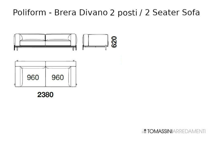Divano Brera - Poliform | Prezzi e Catalogo Online