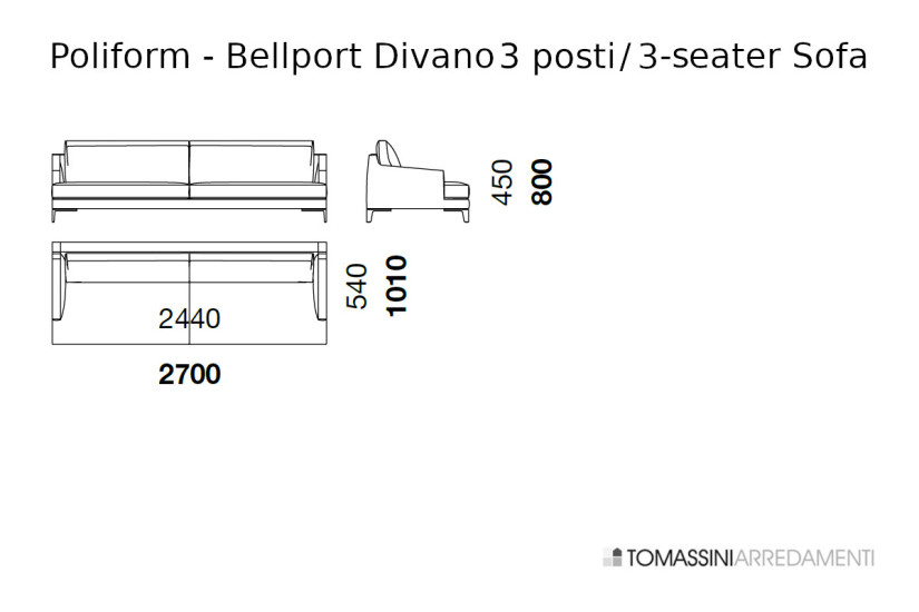 Divano Bellport Poliform - 7