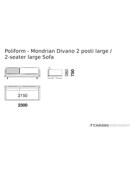 Divano Mondrian Poliform - 9