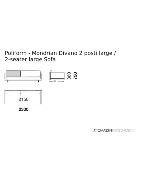 Mondrian Sofa Poliform - 9