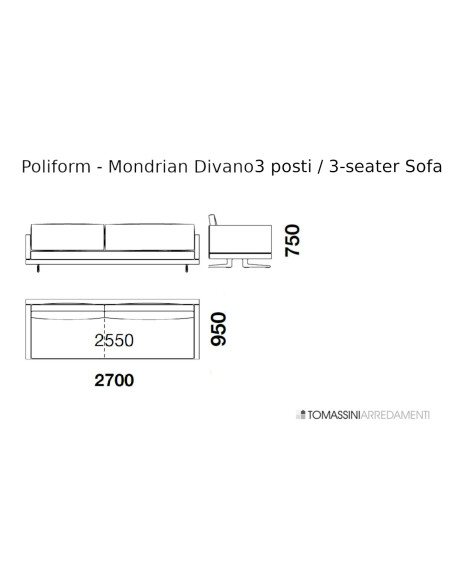 Divano Mondrian Poliform - 10