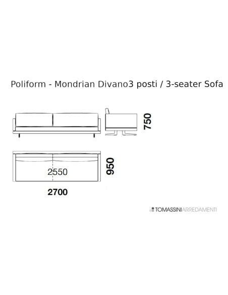 Mondrian Sofa Poliform - 10