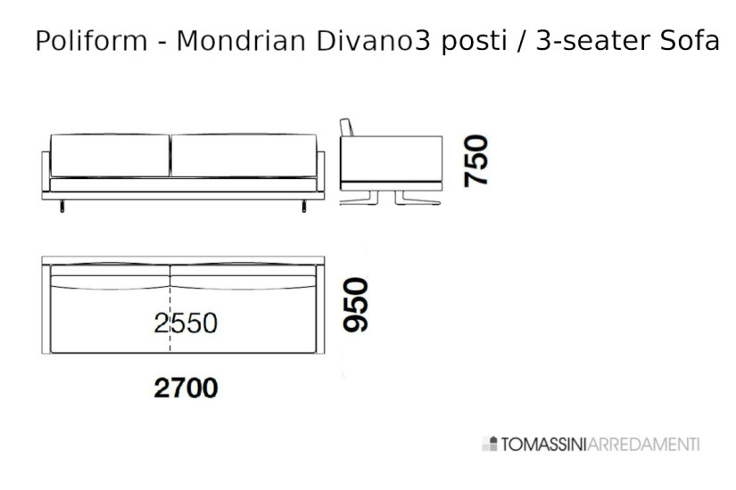 Divano Mondrian Poliform - 10