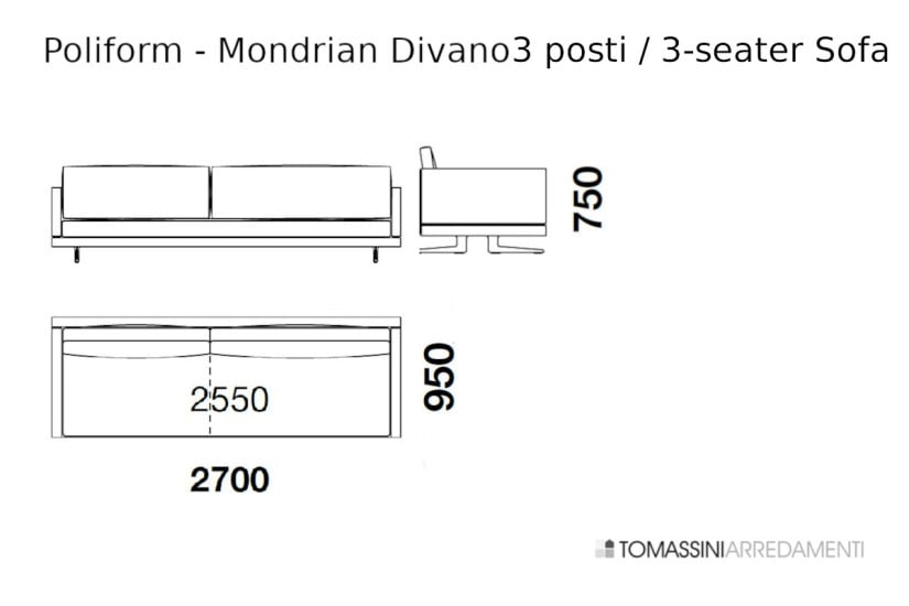 Mondrian Sofa Poliform - 10