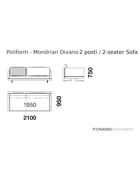 Mondrian Sofa Poliform - 8