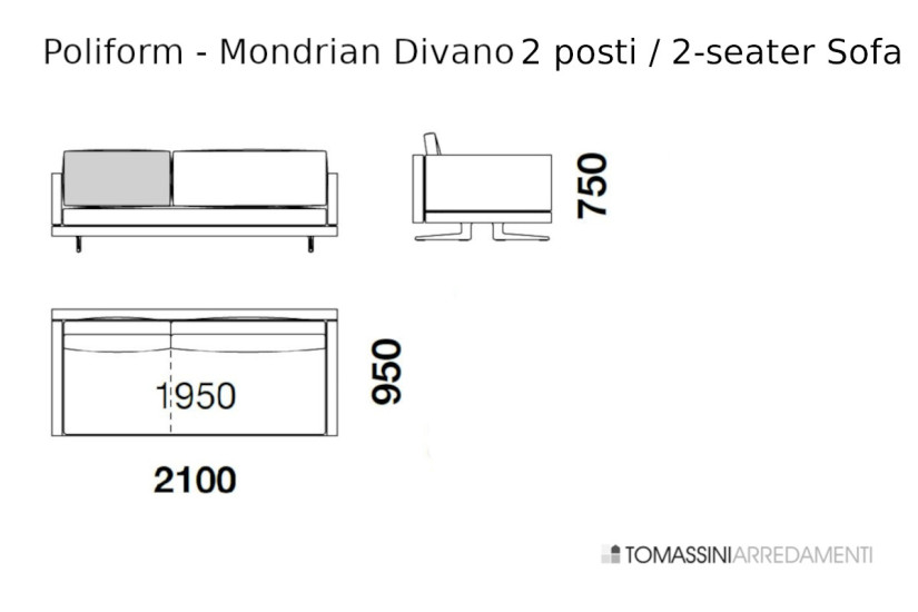 Divano Mondrian Poliform - 8
