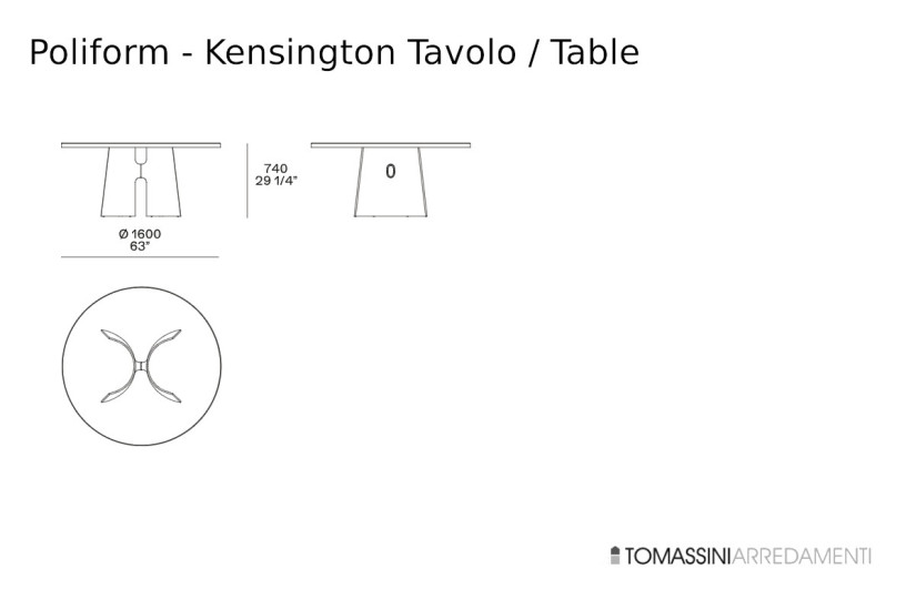 Kensington Table - Poliform | Online Shop