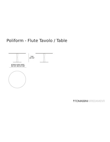 Flute Table Poliform - 6