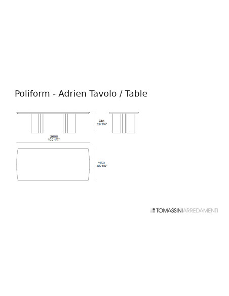 Tavolo Adrien Poliform - 8