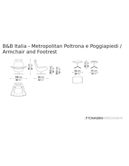 Metropolitan Yellow Armchair (Expo Offer) B&B Italia - 8