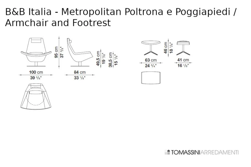 Metropolitan Yellow Armchair (Expo Offer) B&B Italia - 8