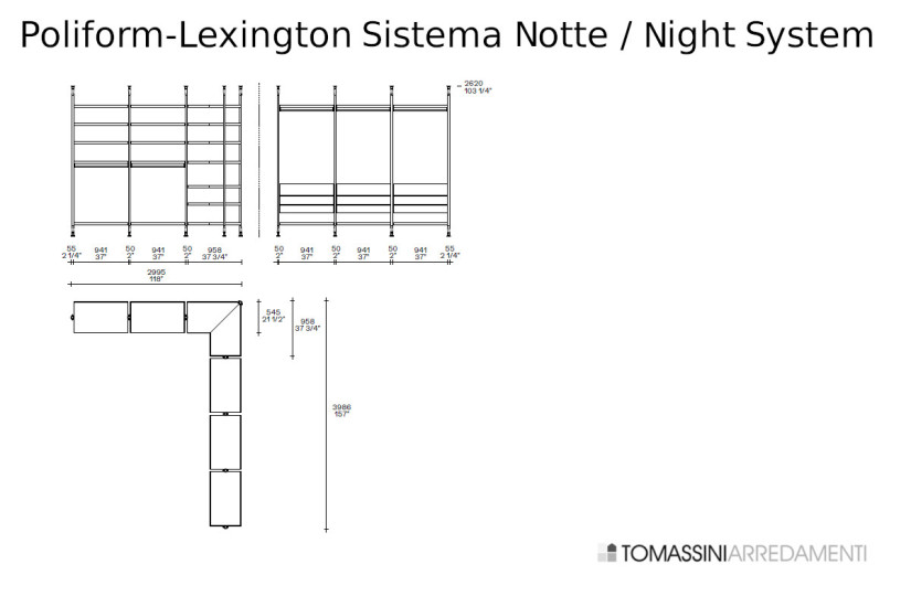Sistema Notte Lexington Poliform - 10