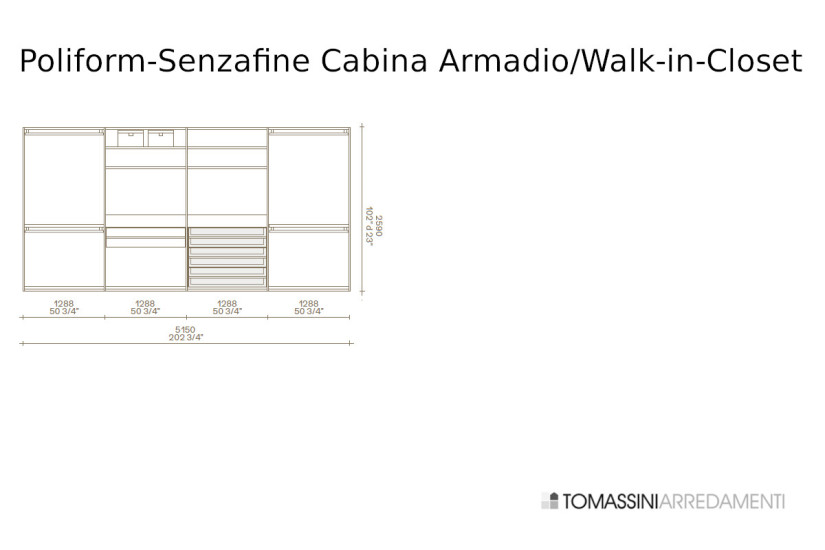 Cabina Armadio Senzafine Poliform - 13