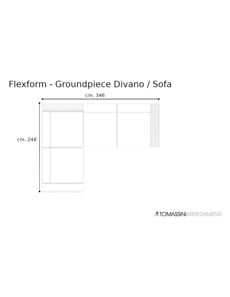 Groundpiece White Sofa (Expo Offer) Flexform - 9