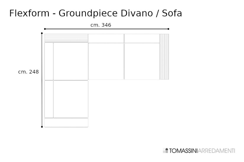 Canapé Groundpiece blanc (Offre Expo) Flexform - 9