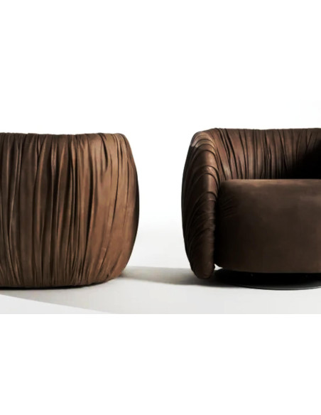 Laurameroni Drapè Lounge Small Armchair | Online Shop