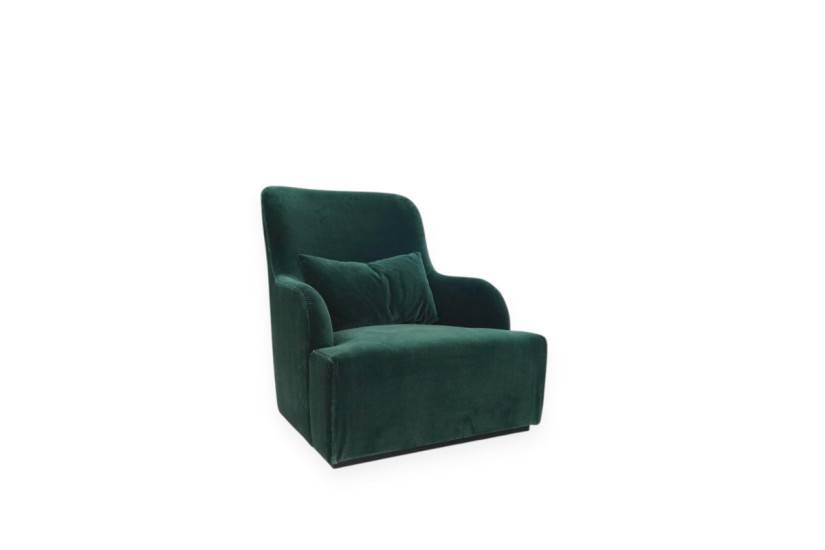 Meridiani Liu Skin Dark Green Velvet Armchair (Expo Offer) | Online Shop