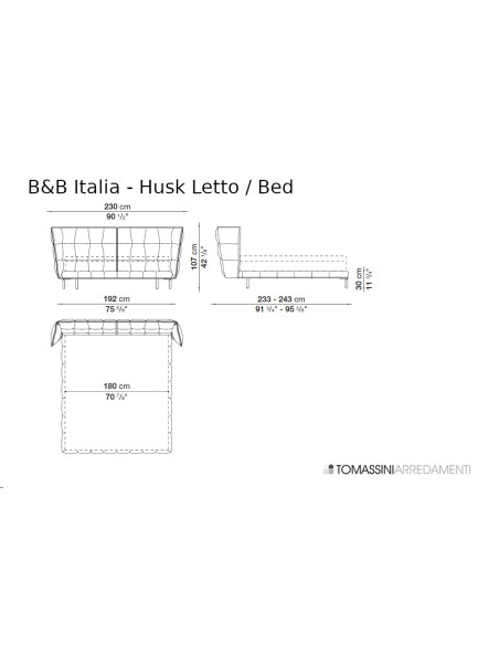 Lit Husk jaune (Offre Expo) B&B Italia - 8