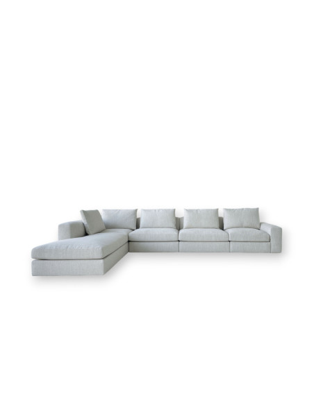 Poliform Dune White Fabric Sofa (Expo Offer)