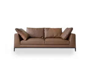 Maxalto Divano Lucrezia Soft in pelle color noce (Offerta Expo)