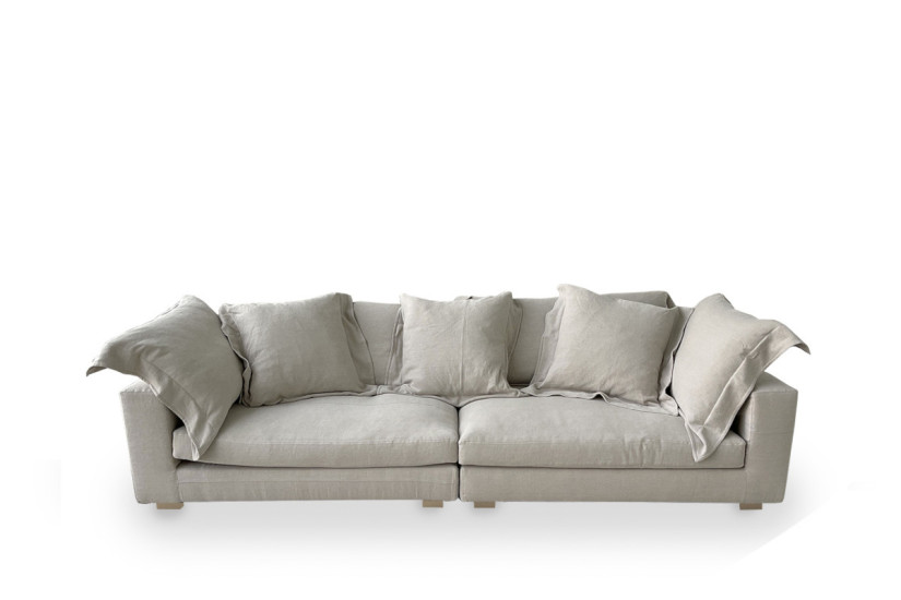 Nebula Nine Light Linen Sofa (Expo Offer) Diesel with Moroso - 6