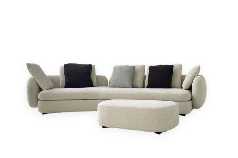 Poliform Canapé Saint-Germain Boomerang tissu (Offre Expo)