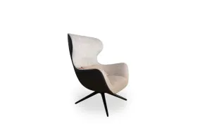 Fauteuil Mad Joker en tissu et cuir (Offre Expo) - Poliform