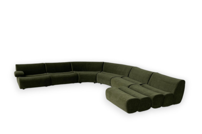 Divano Ernest in tessuto verde (Offerta Expo) - Poliform