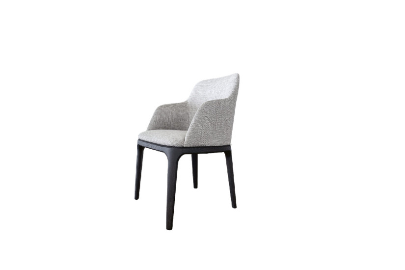 Sedia Grace in tessuto grigio (Offerta Expo)  - Poliform
