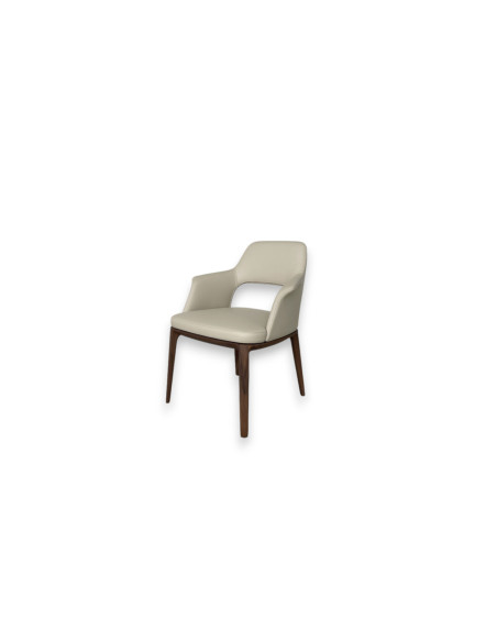 Sedia Sophie Lite in pelle beige (Offerta Expo) - Poliform