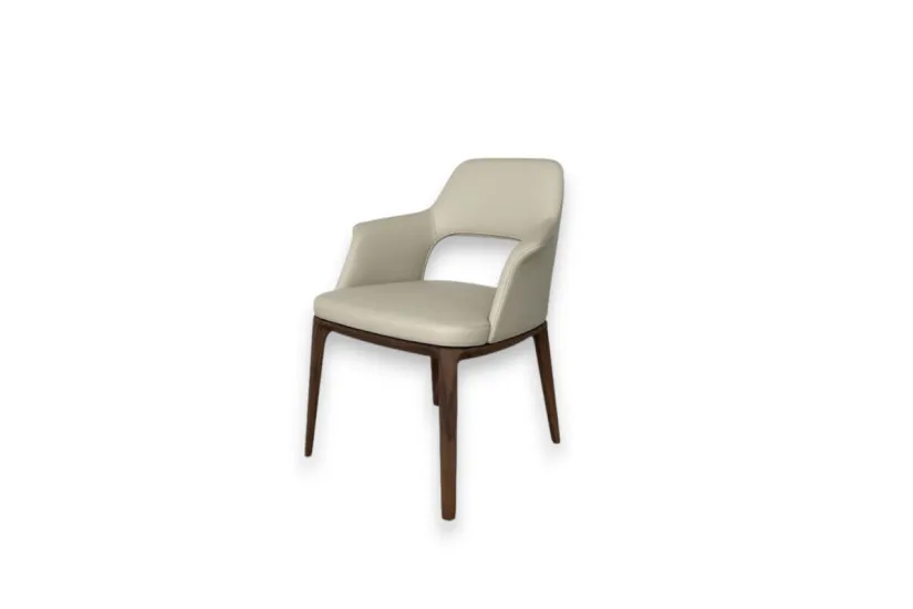 Poliform Sophie Lite Beige Leather Chair (Expo Offer)