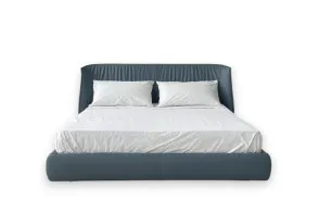 Letto Archibald in pelle blu (Offerta Expo) - Poltrona Frau