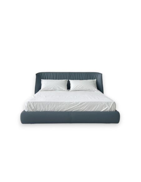 Letto Archibald in pelle blu (Offerta Expo) - Poltrona Frau