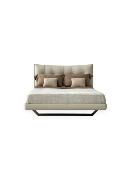 Poltrona Frau Aurora Tre Off-White Leather Bed (Expo Offer) | Online Shop